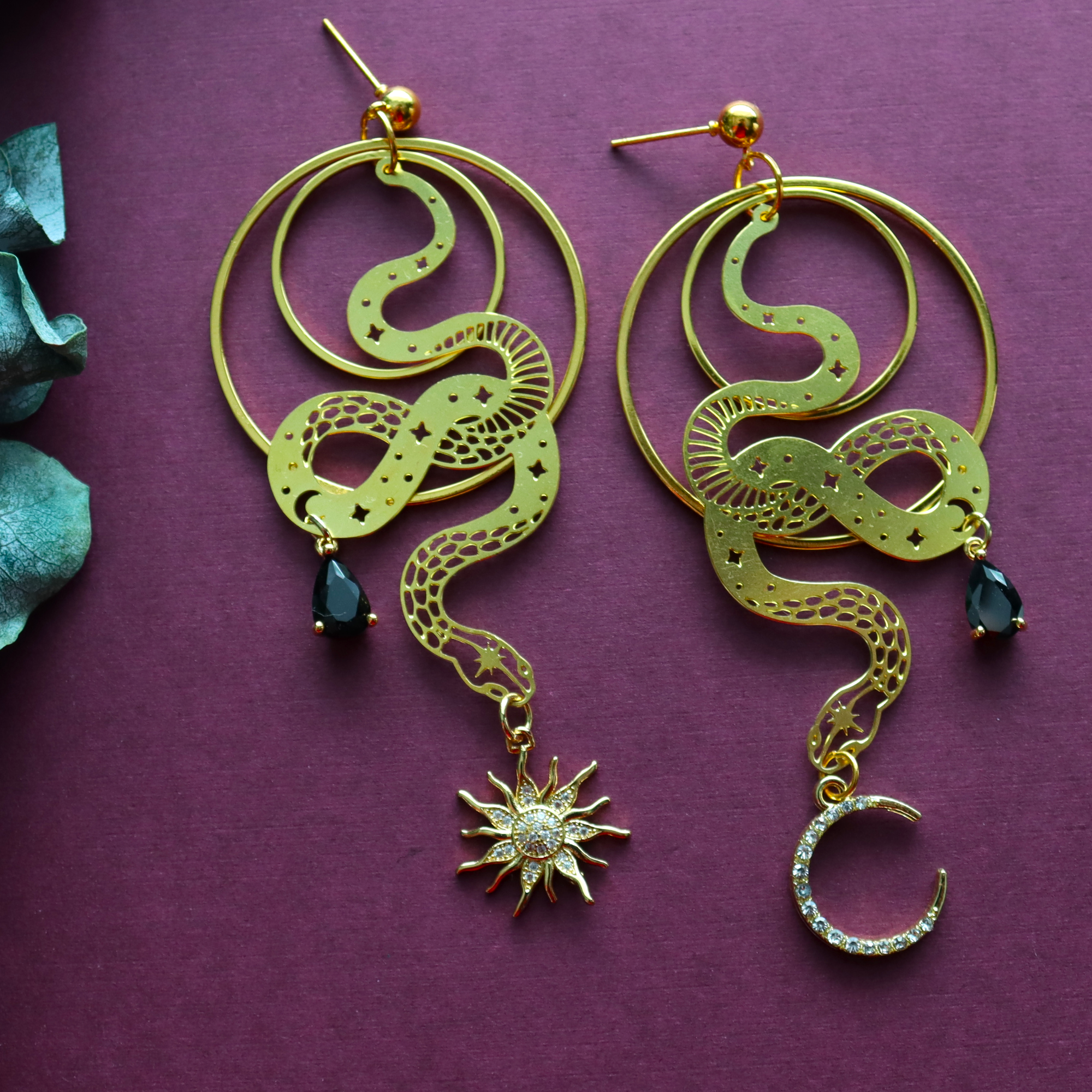 Mystical Golden Snakes